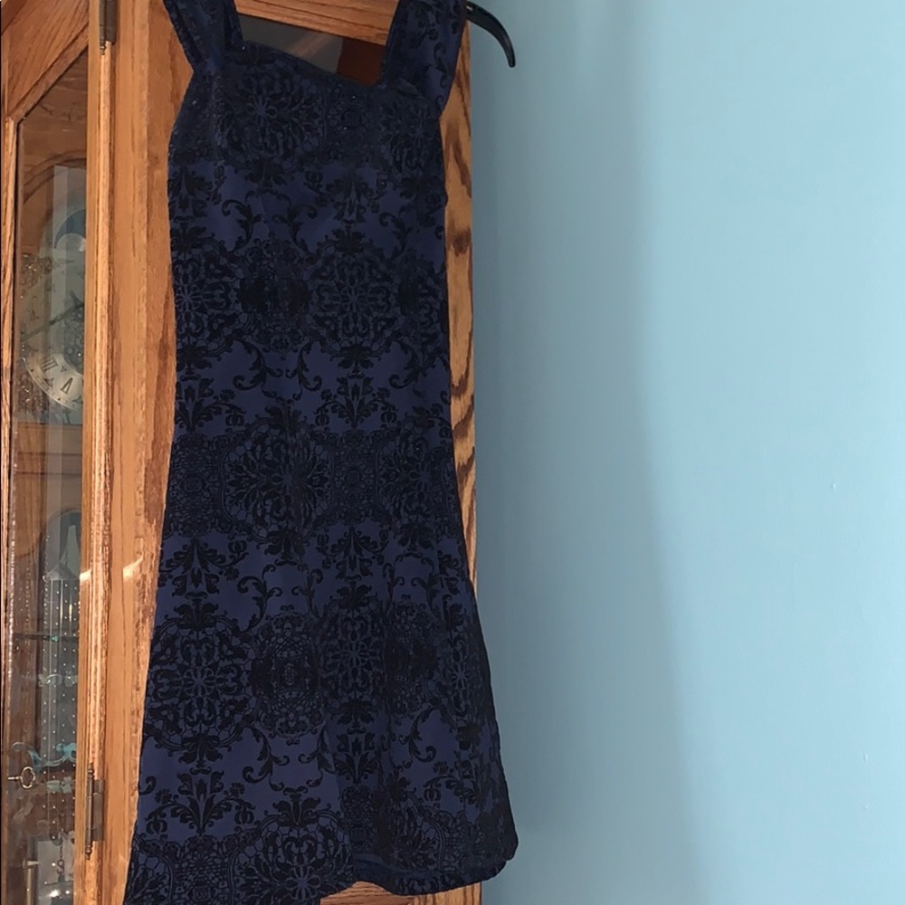 Short Navy and Black Dress